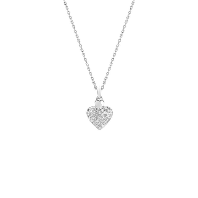 Collier Femme - Or 18 Carats - Diamant 0,12 Carats - Longueur : 42 cm