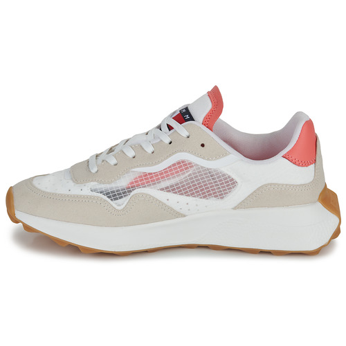 Tommy Jeans - TJW TRANSLUCENT RUNNER - Blanc / Beige / Rose