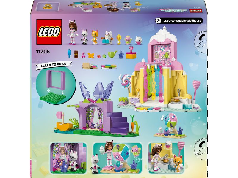 LEGO® Gabby's Dollhouse Zuckerguss-Gebirge 11205 Kreativer Spiel-Set mit Kätzchen-Garten