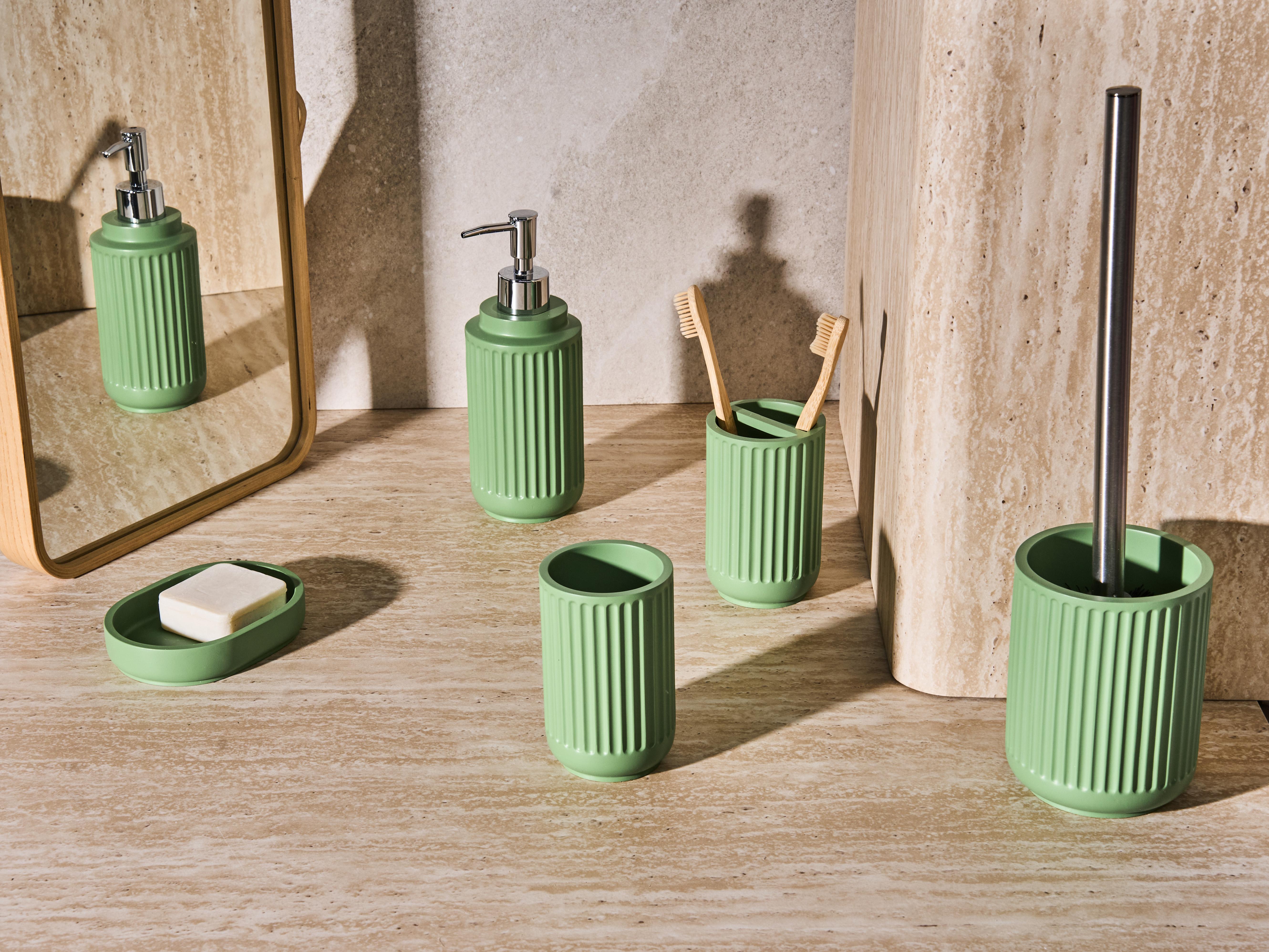 5-delige badkameraccessoireset HUARMEY Groen