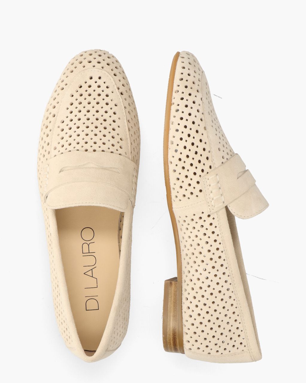 Di Lauro Toska Ecru Damesloafers