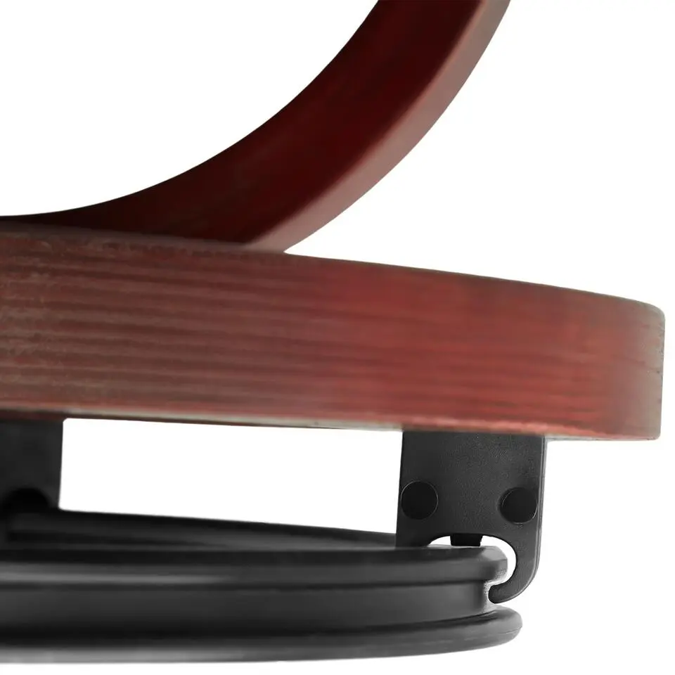 tectake TV-fauteuil met krukje model 2, Zwart/bruin