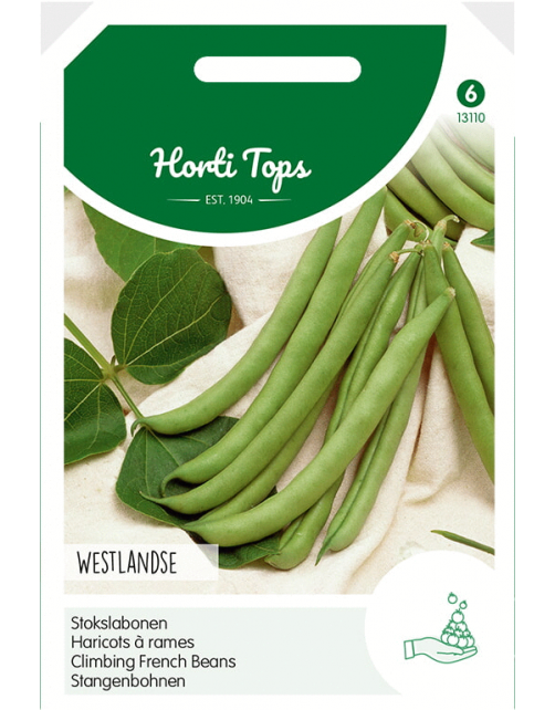 Hortitops Stokslabonen Westlandse Dubbele - Zonder Draad - Groentezaden - 100 g