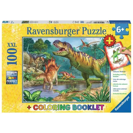Ravensburger XXL Puzzle Welt der Dinosaurier, 100 Teile