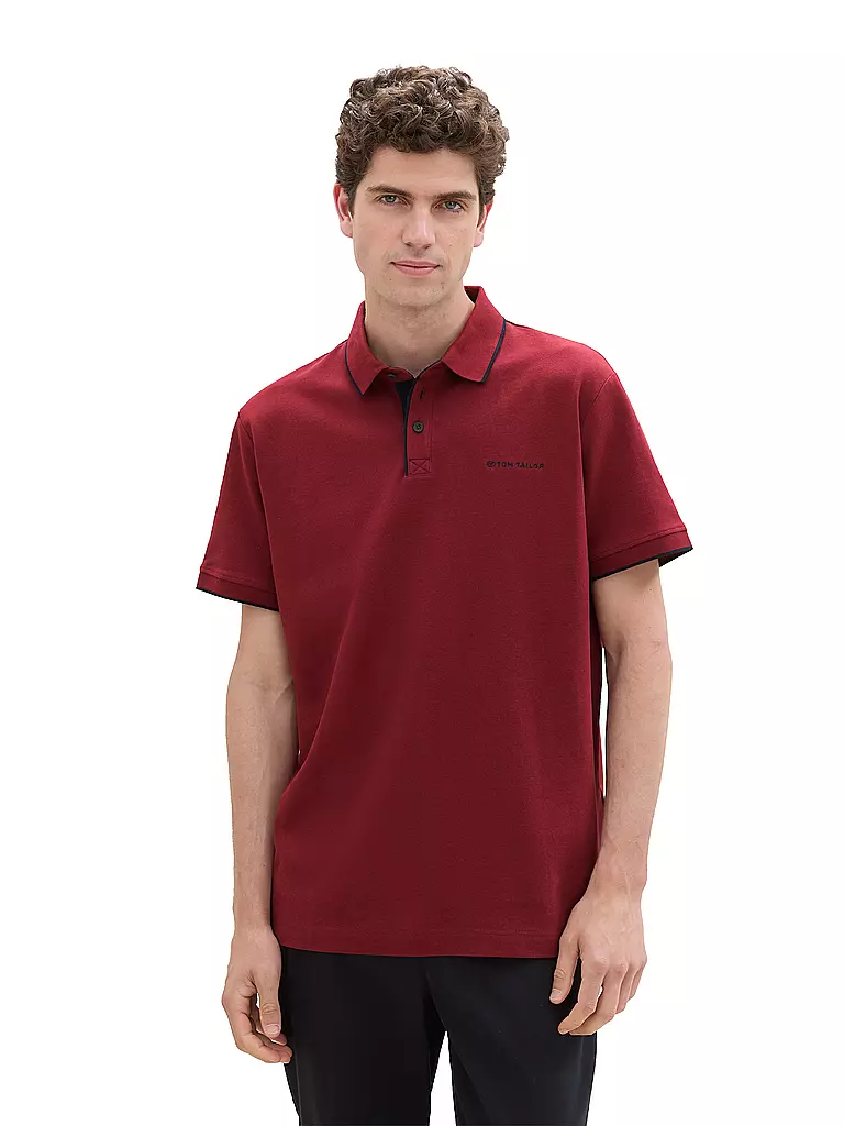 TOM TAILOR Poloshirt Regular Fit rot