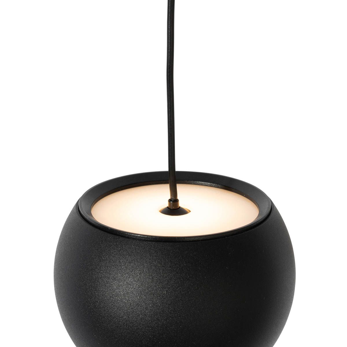 Moderne hanglamp zwart voor railsysteem 1-fase incl. LED - Magnetic Lance