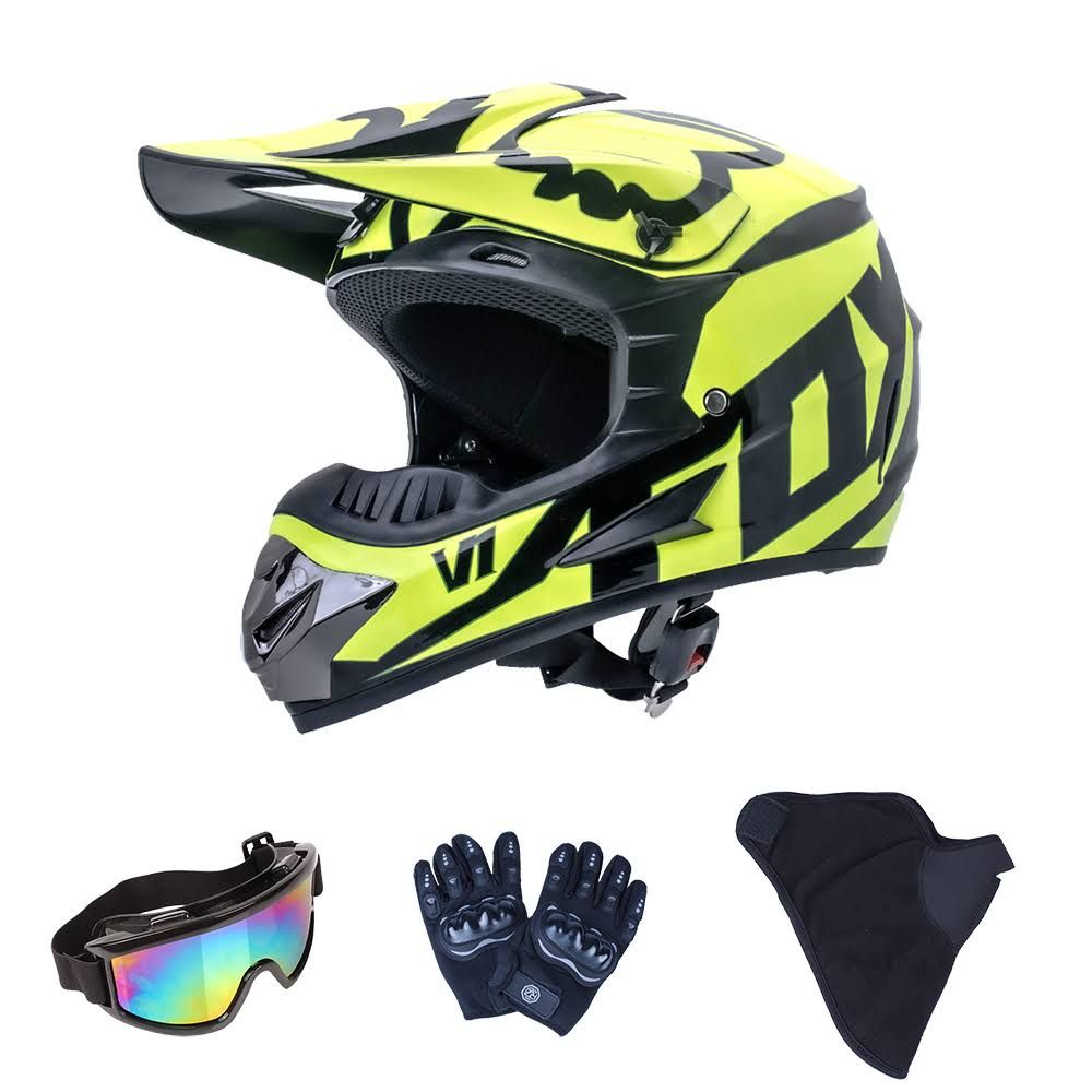 ATV Kinder Dirt Bike Off-Road Riders Winter-Sicherheitshelm mit Sonnen