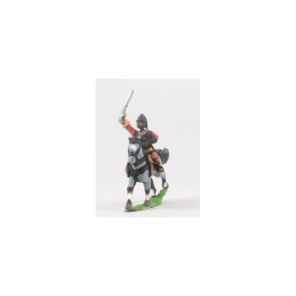 ECW: Heavy Cavalry in Cuirass & Pot Helmet, holding Sword high