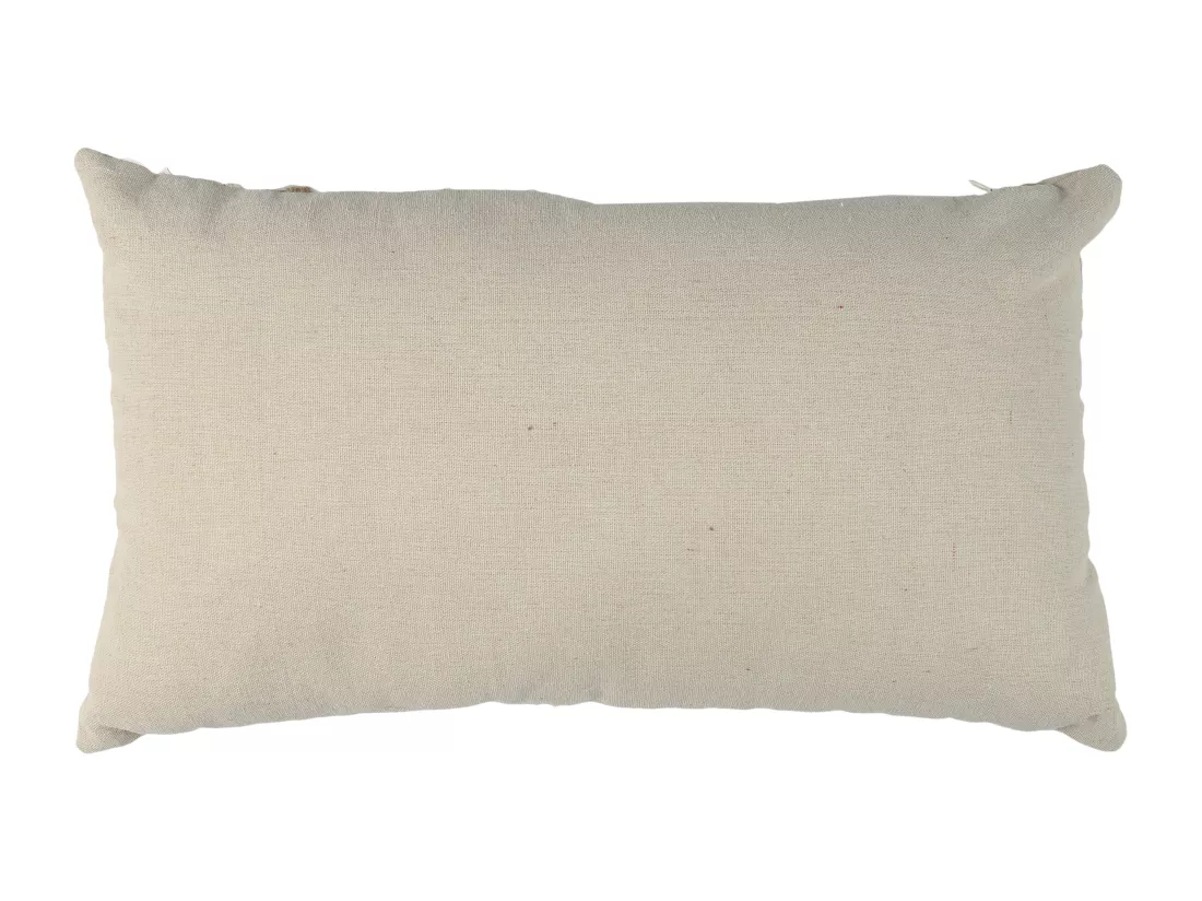 Coussin Beige Et Blanc Tresse 30x50cm