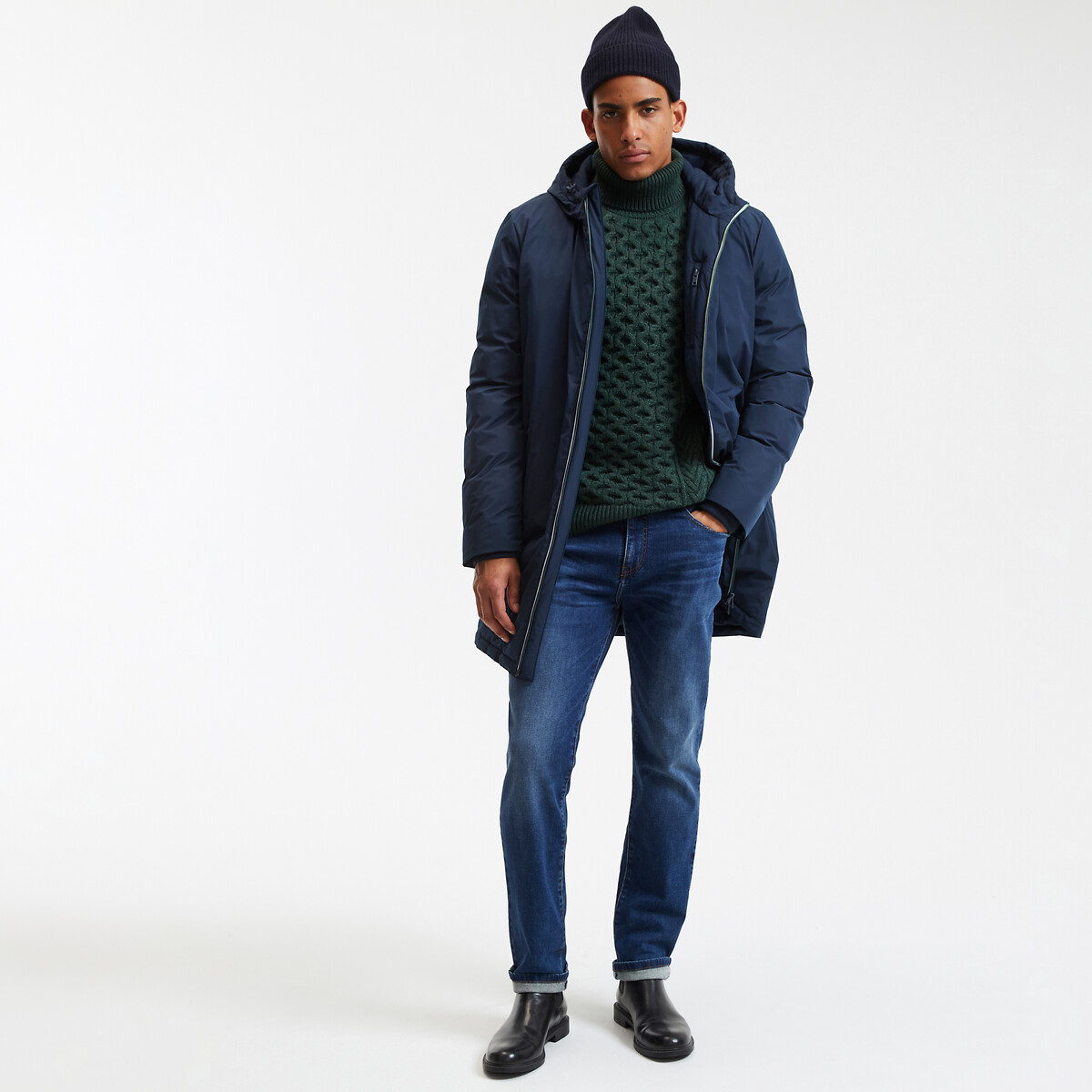 COLEÇÕES LA REDOUTE<br>Gola alta tricotada Signature GAUTHIER