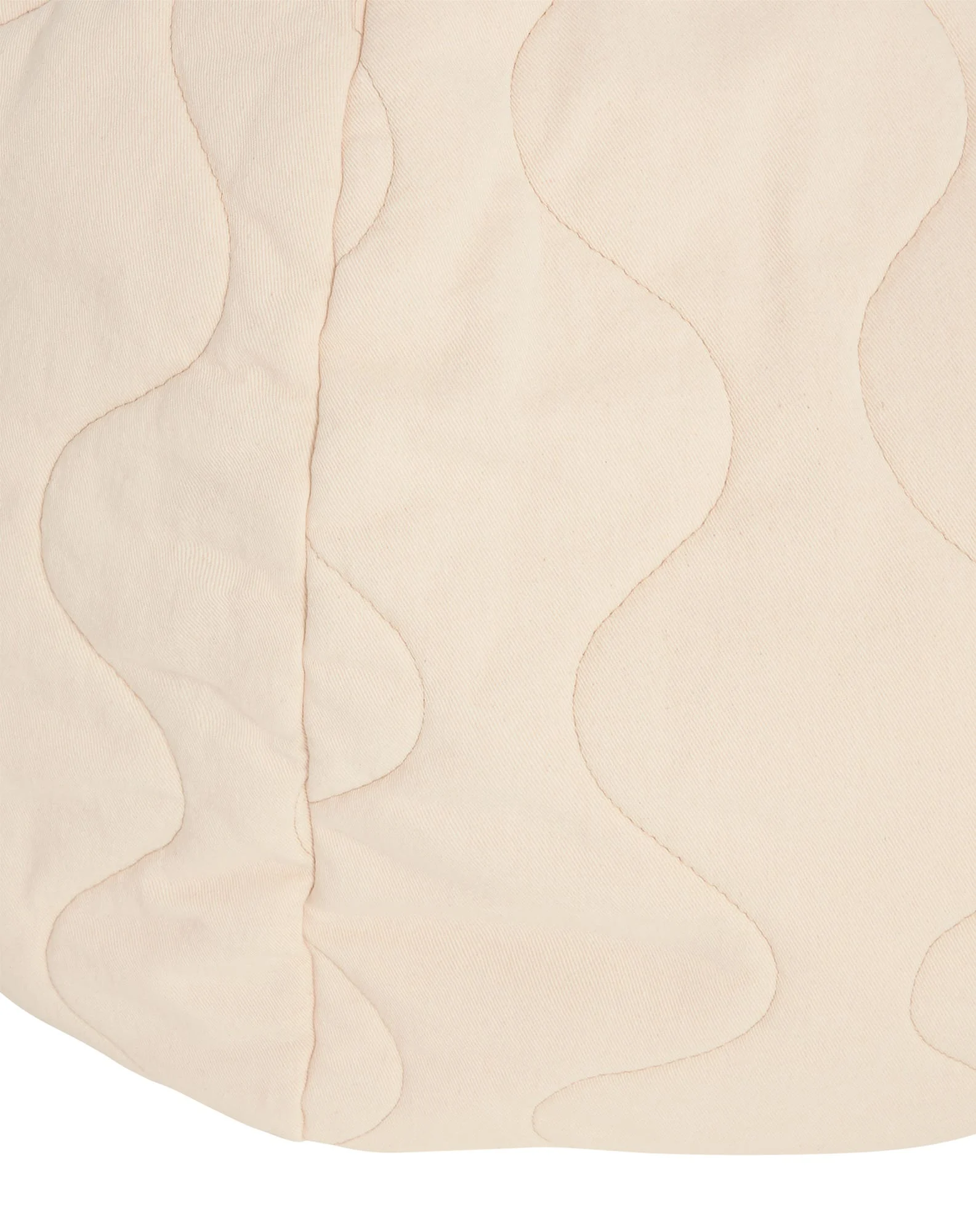 Pouf rond matelassé - taille enfant - landscape | Blanc