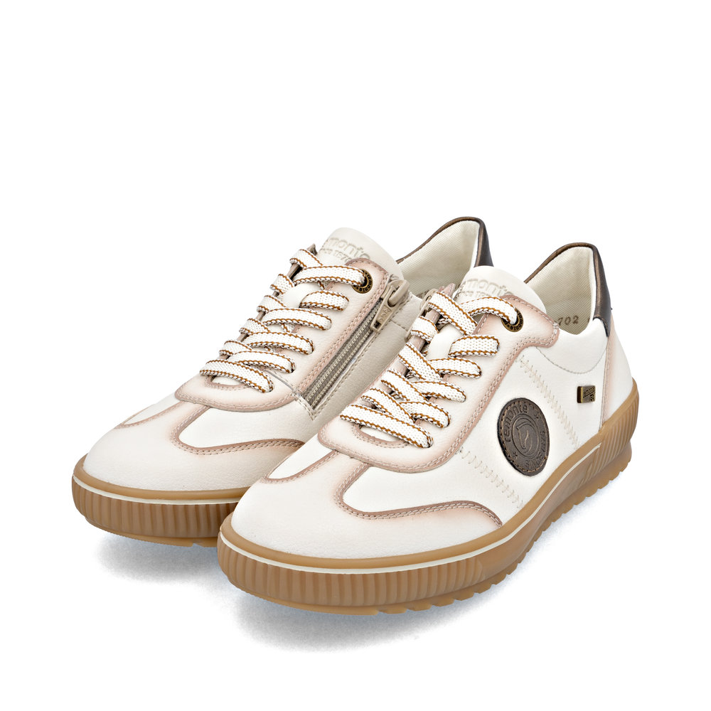 Remonte Damen-Sneaker-Schnürhalbschuh Beige-Braun