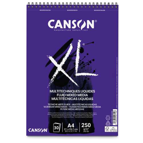 CANSON® XL® Fluid Mixed Media Spiralblock
