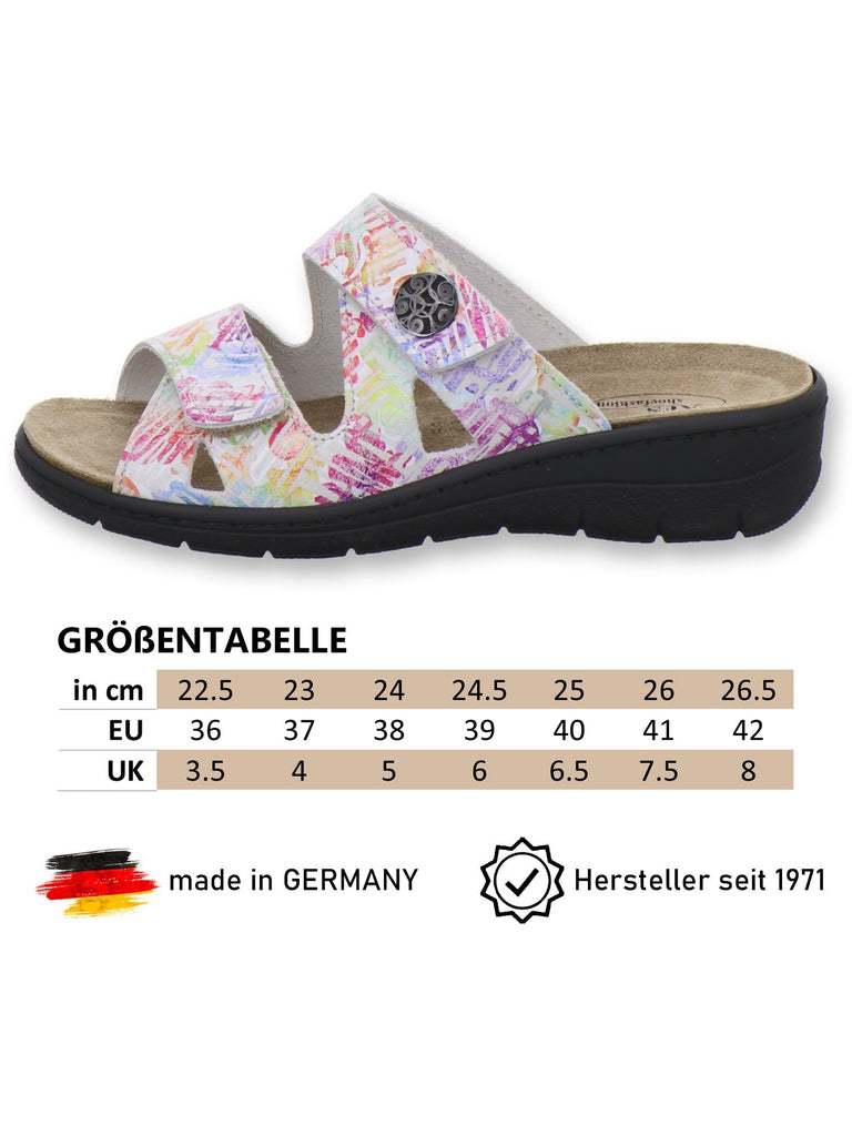 Pantoletten Damen Wechselfußbett multicolor