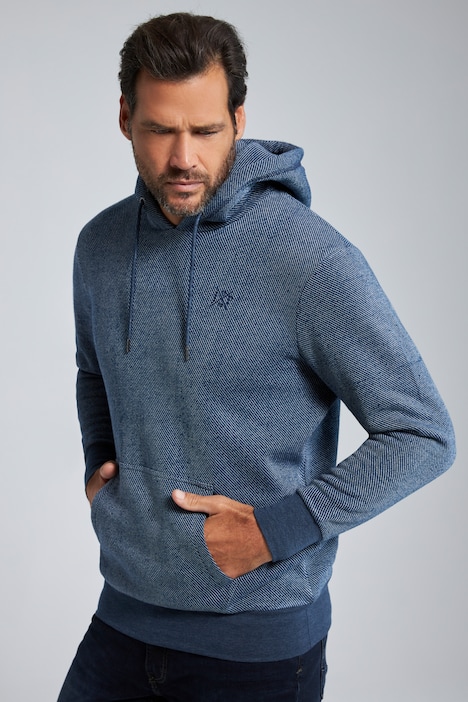 Hoodie, Kapuze, TwoTone Sweat, weiche Innenseite, bis 8 XL