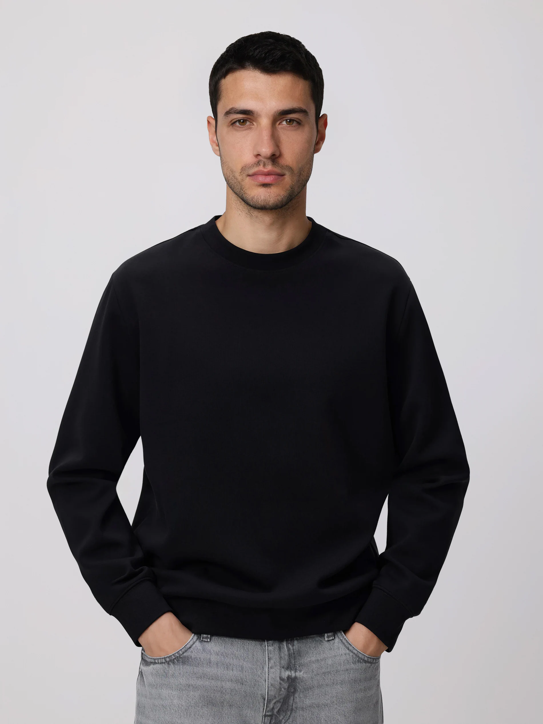 Regular-Fit-Sweatshirt aus Baumwolle