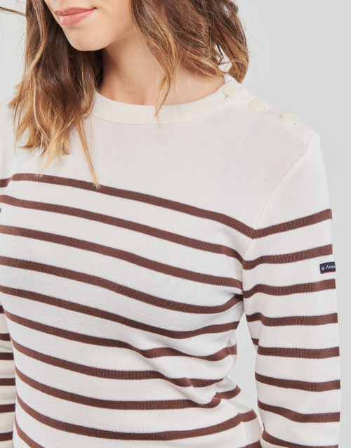 Armor Lux - PULL MARIN BRIAC - Blanc / Marron