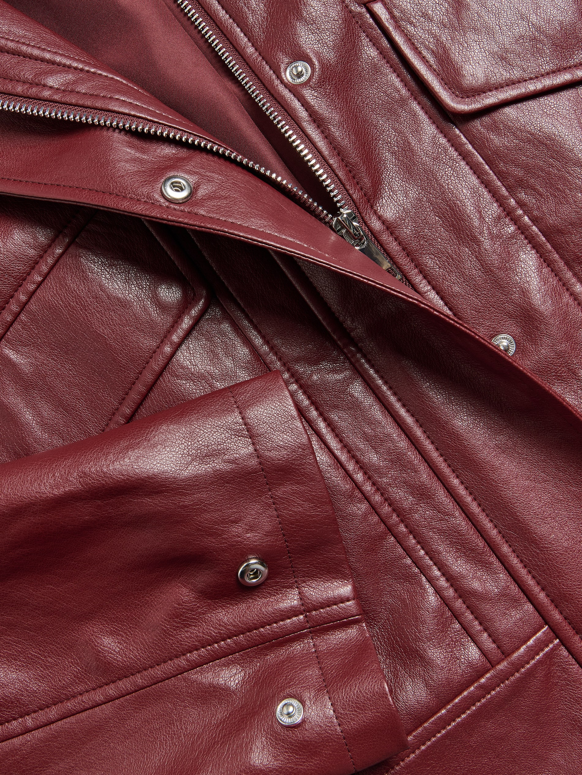Jacke aus Lederimitat