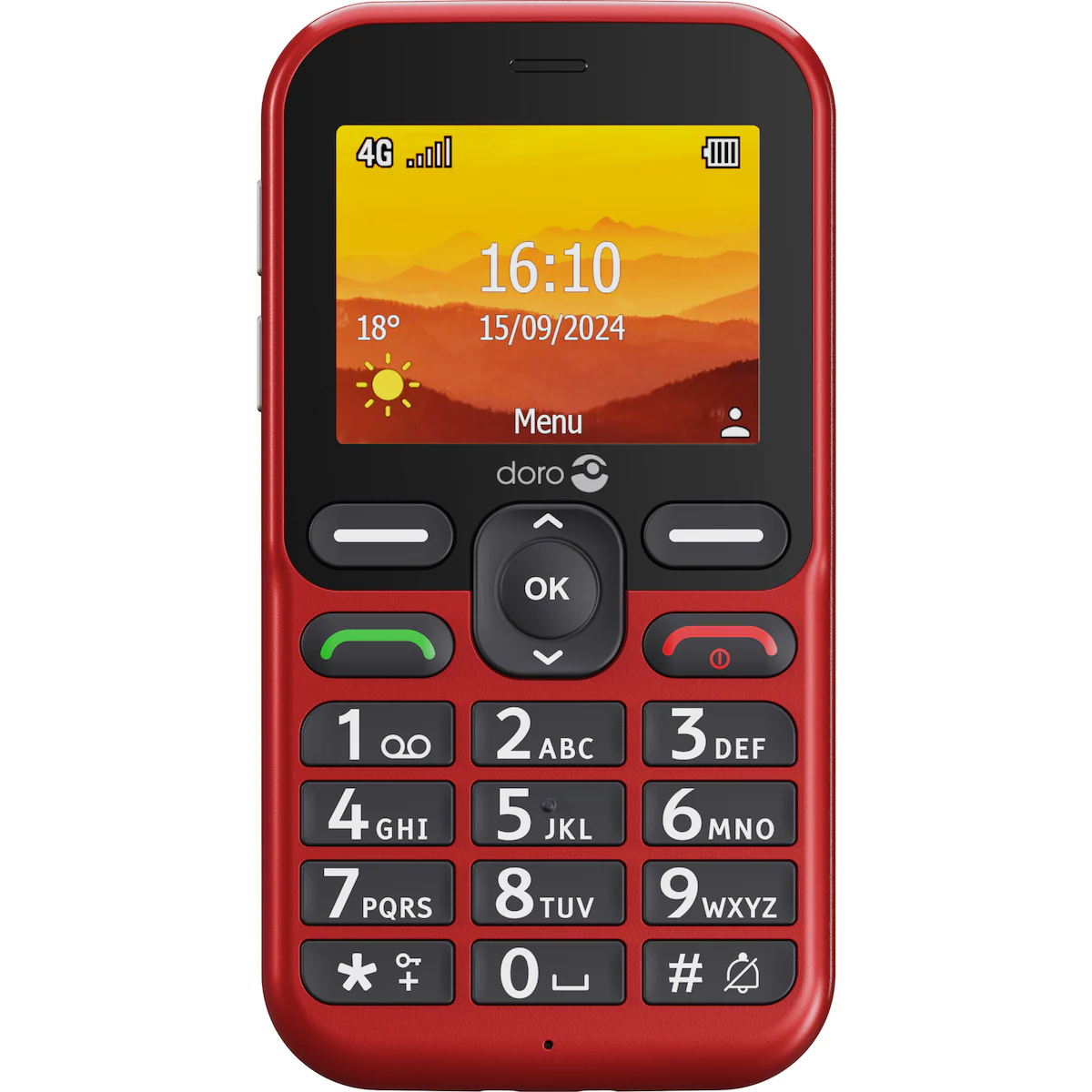 Doro Leva L11 mobiltelefon (rød)