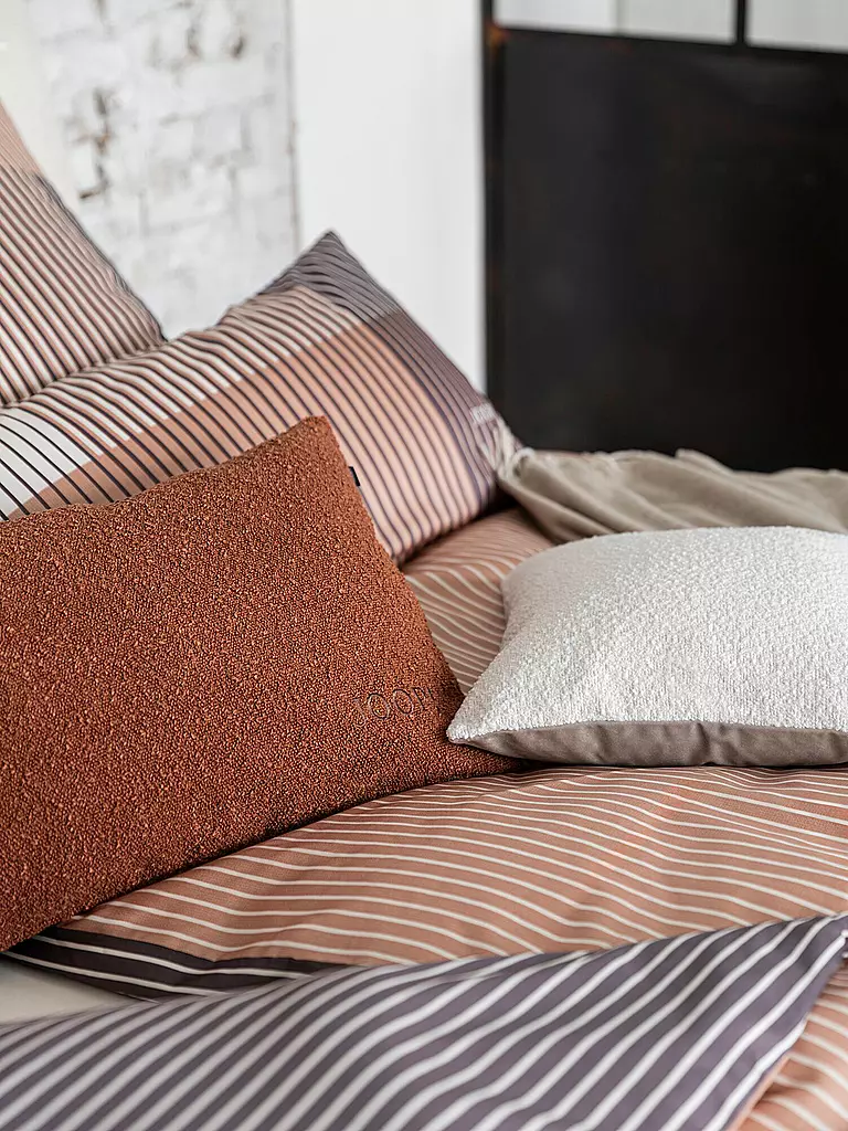 JOOP Satin Bettwäsche DIVIDED 70x90cm / 140x200cm Blush rosa