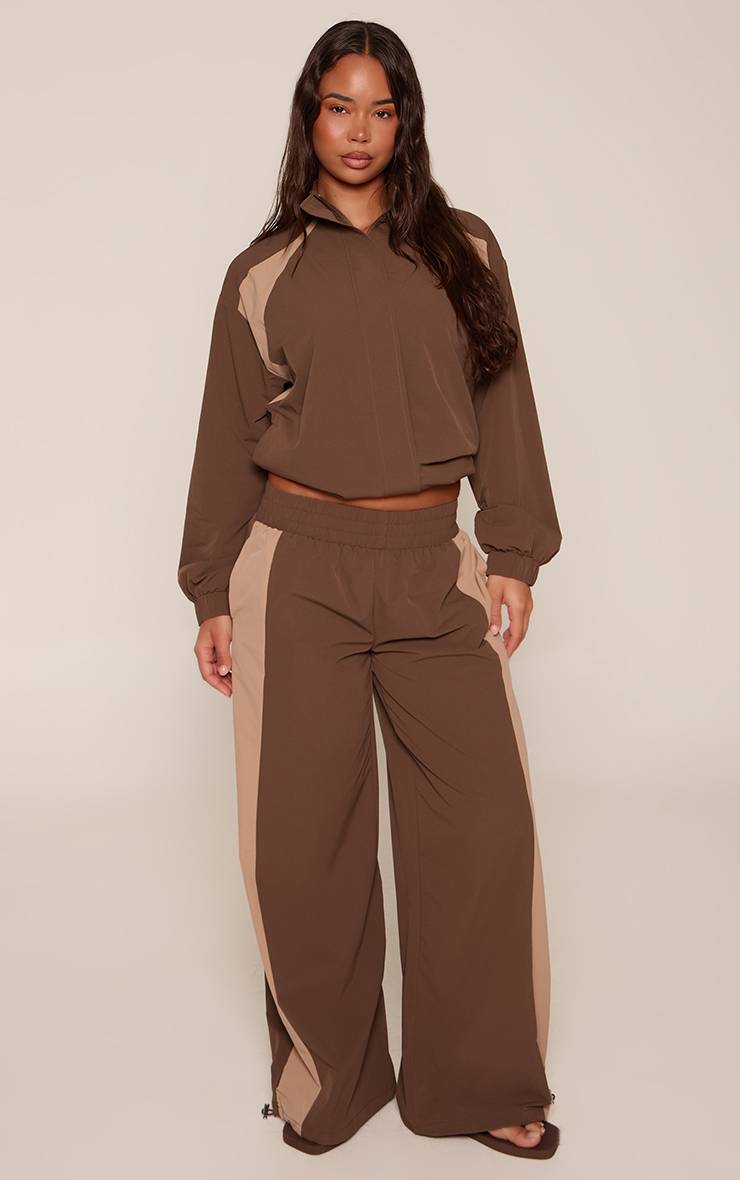 Chocolat Veste De Survêtement Zippée En Shell Plt