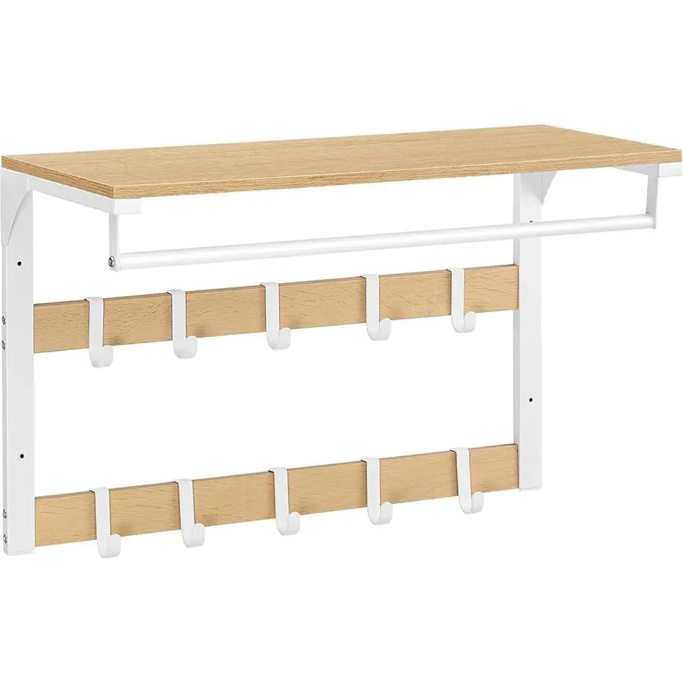 Parya Home Wandkapstok met Opbergruimte – Halorganizer