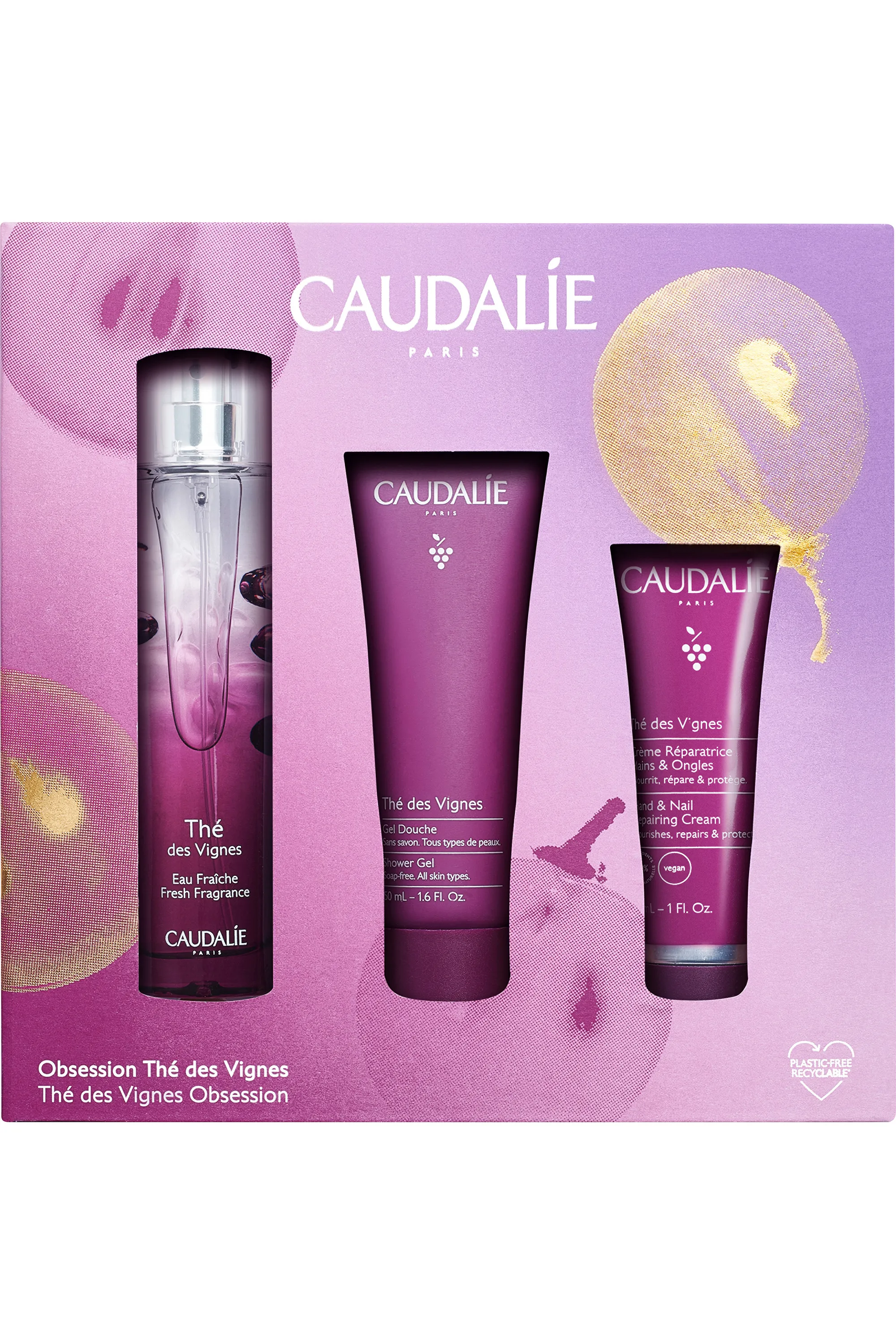 Caudalie Coffret Eau Fraîche Obsession Thé des Vignes + 2 soins offerts
