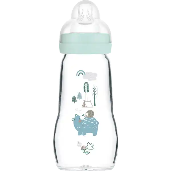 Feel Good Glass Bottle 260 ml 0+ Monate Bär & Igel