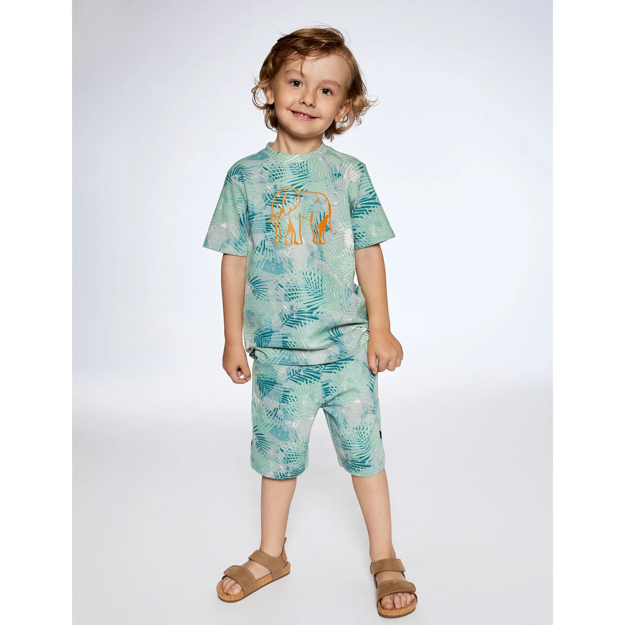 Deux par Deux T-shirt Feuillage Safari 3-6ans