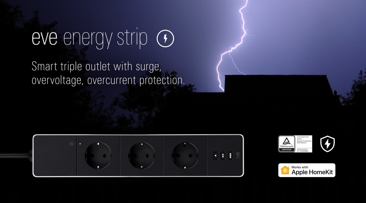 Eve - Energy Strip Smart Stikdåse - Apple Homekit