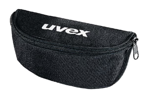 Uvex 9954500, Brilleetui, Sort, Unisex, Alle (tider), Nylon, Polyester, Glidelås