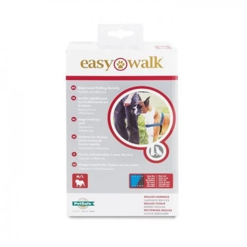 Coleira peitoral Pet Safe Easy Walk Deluxe Azul para Cães