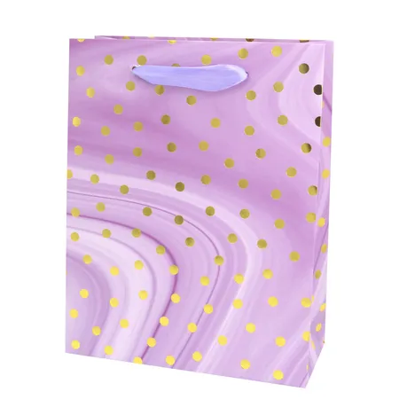 Idena Geschenktasche Dot lila 18x23x8cm FSC-Mix