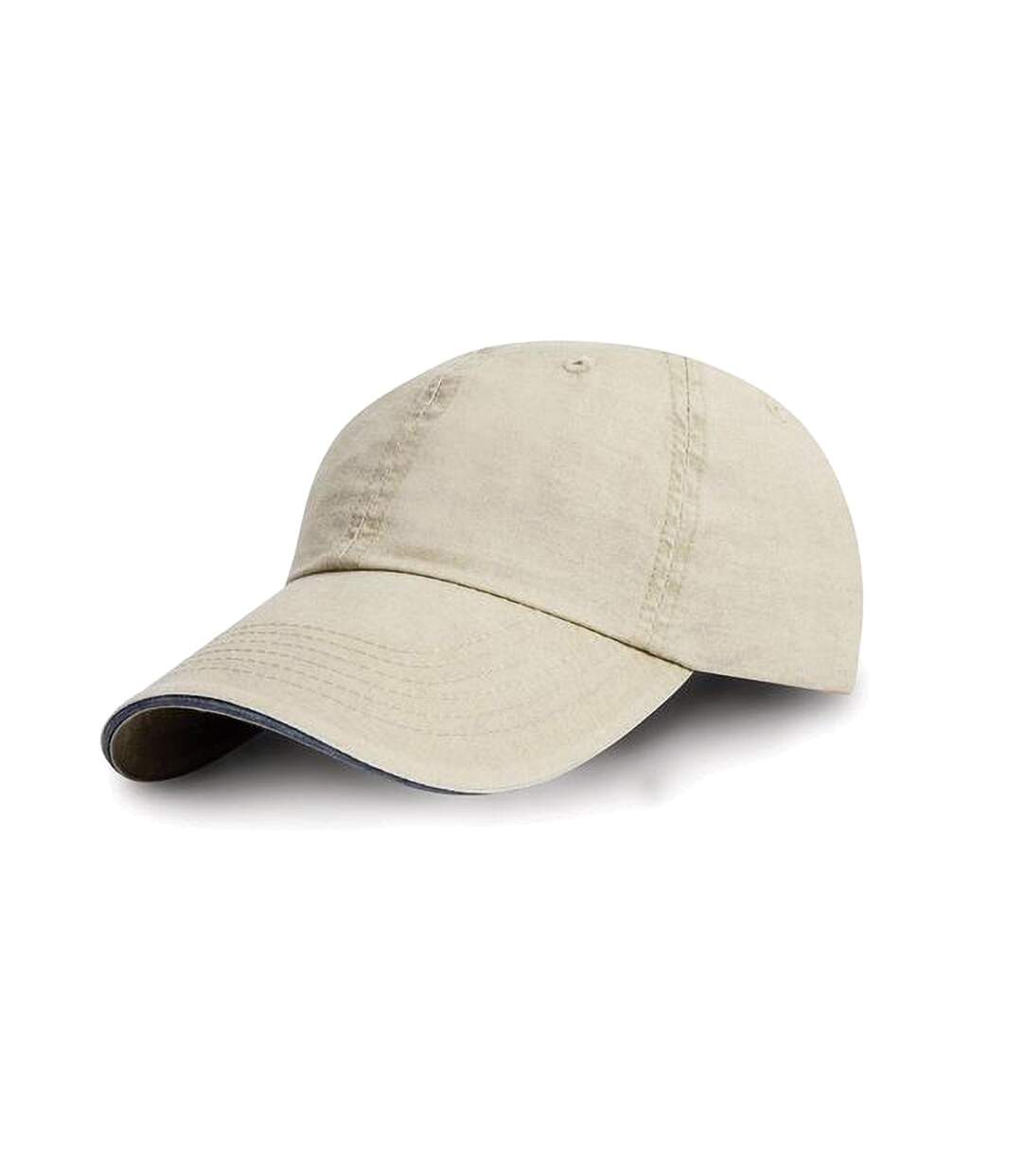 Result - Casquette 100% coton - Adulte unisexe (Mastic/Bleu marine) - UTBC984