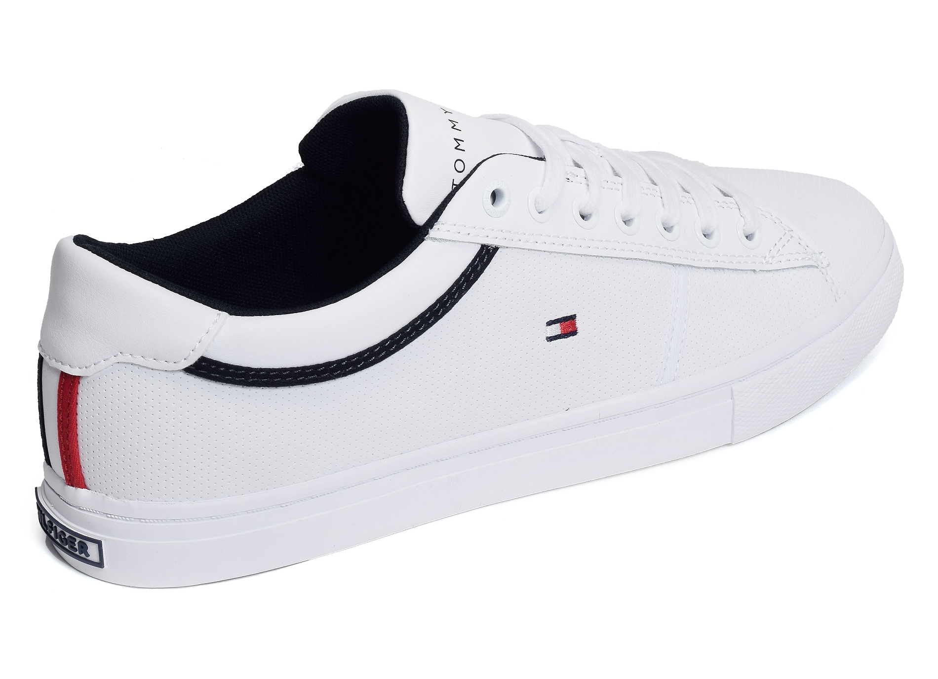 Iconic leather vulc punched 4166 blanc