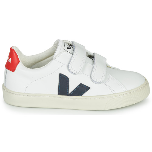 Veja - SMALL ESPLAR VELCRO - Blanc / Bleu / Rouge