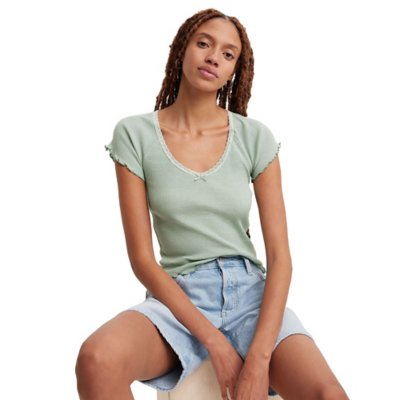 Tee-shirt à manches courtes femme Dry Goods 0000 End On End LEVIS