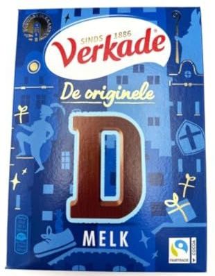 Verkade - Chocoladeletter Melk - 135g