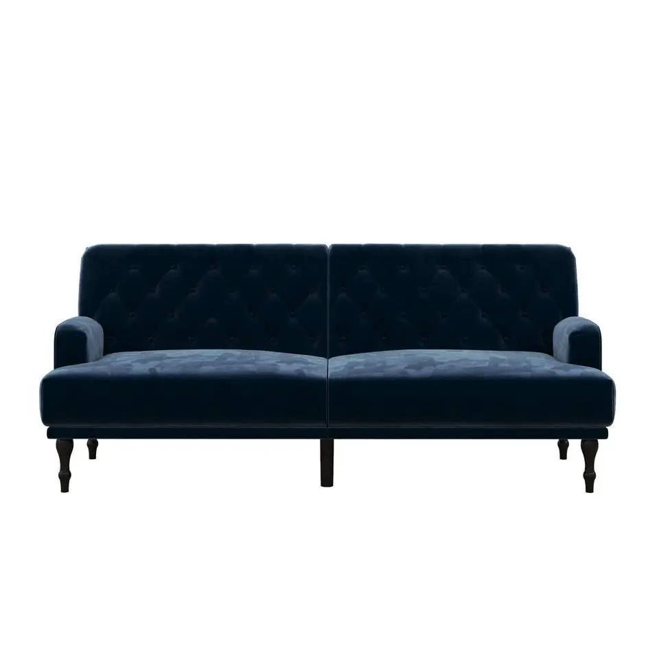 Ruby - 3-zits slaapbank in blauw fluweel