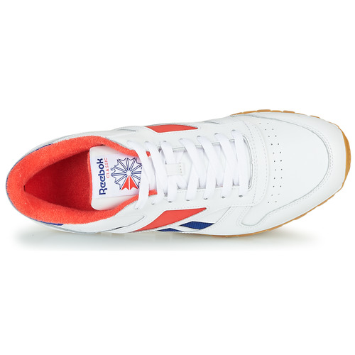 Reebok Classic - CL LEATHER MARK - Gris / Blanc / Rouge
