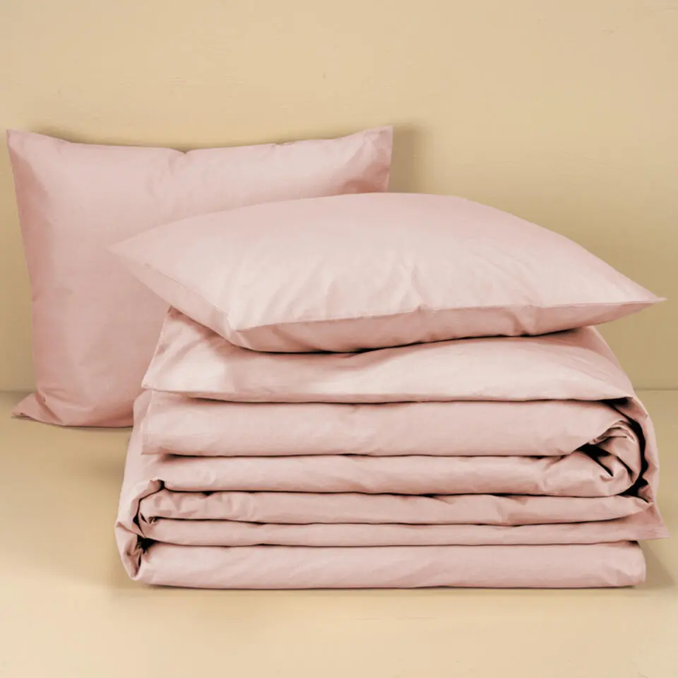 Moodit Dekbedovertrek Basil Pearl Pink - Lits Jumeaux - 240 x 220 cm - Katoen