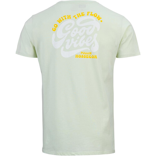 pull-in - T-shirt Good Vibes Vert Clair / Jaune / Blanc