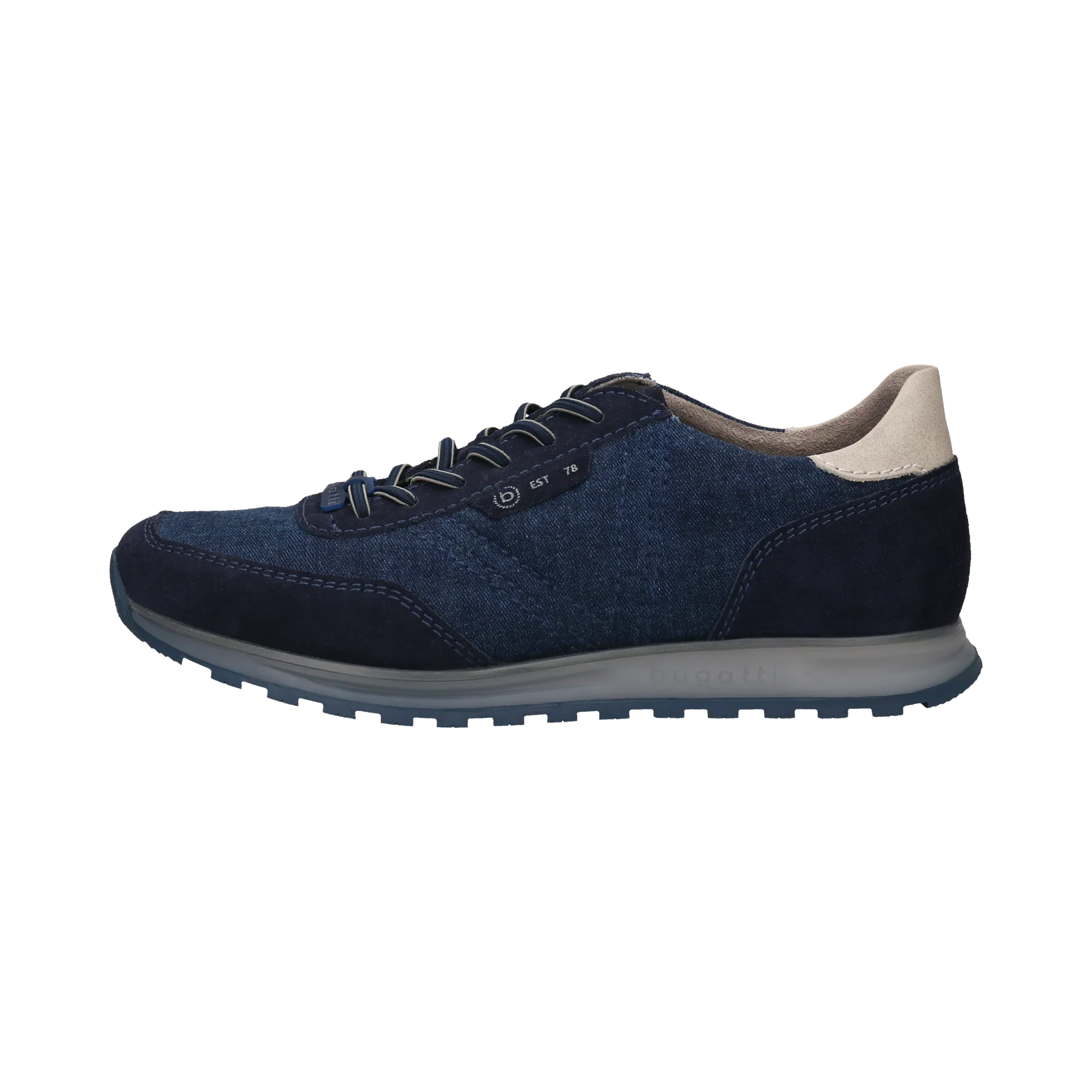 Leder Sneaker dunkelblau