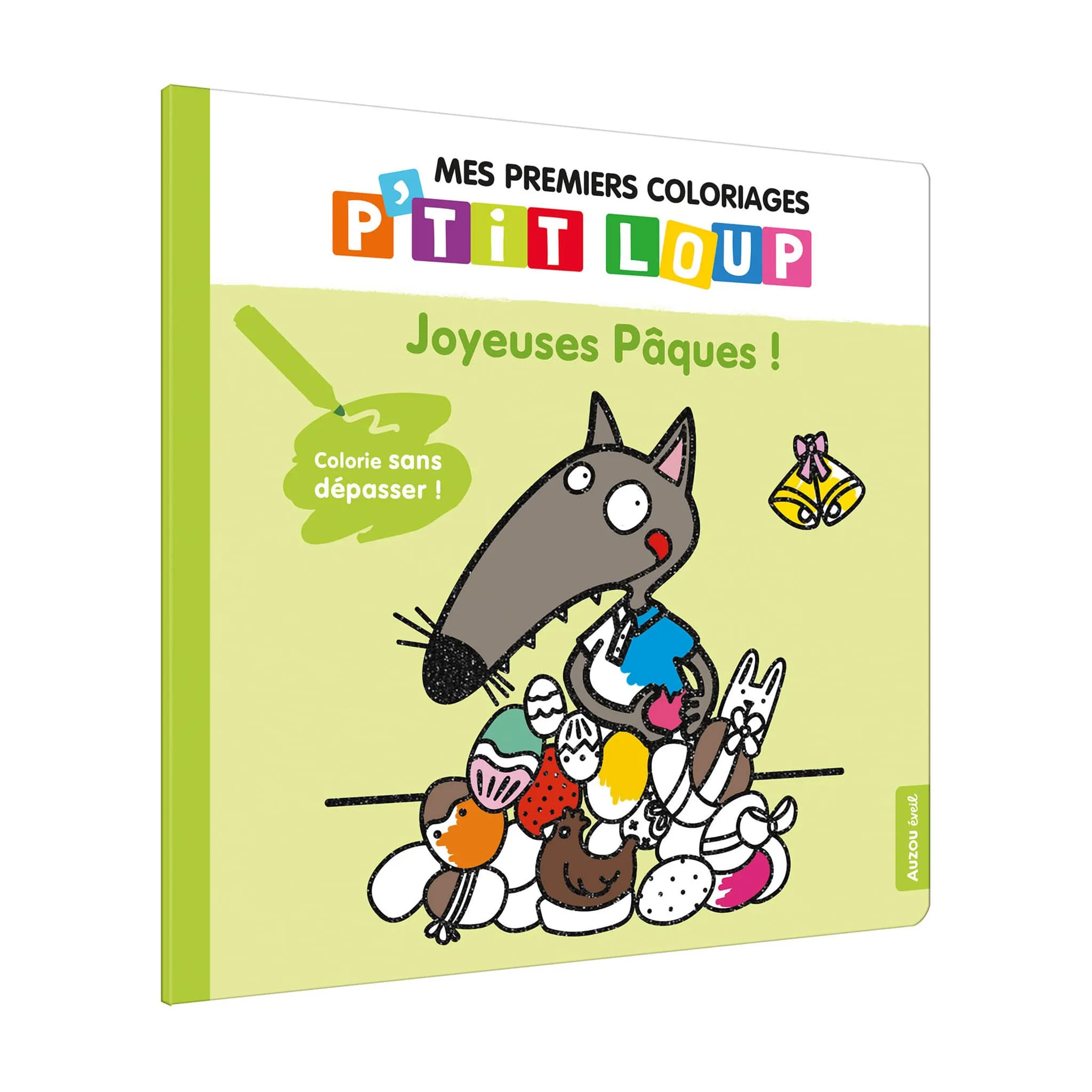 Auzou Mes Premier Coloriages Ptit Loup - Joyeuses Pâques!