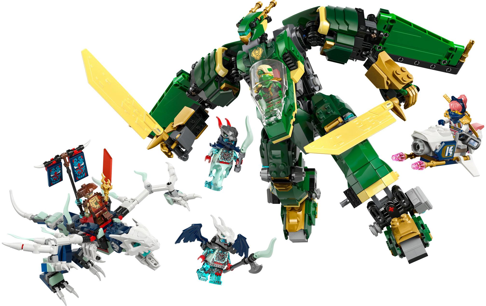 Ninjago Lloyds Jet-Mech 71845Ninja-Spielzeug für Kinder