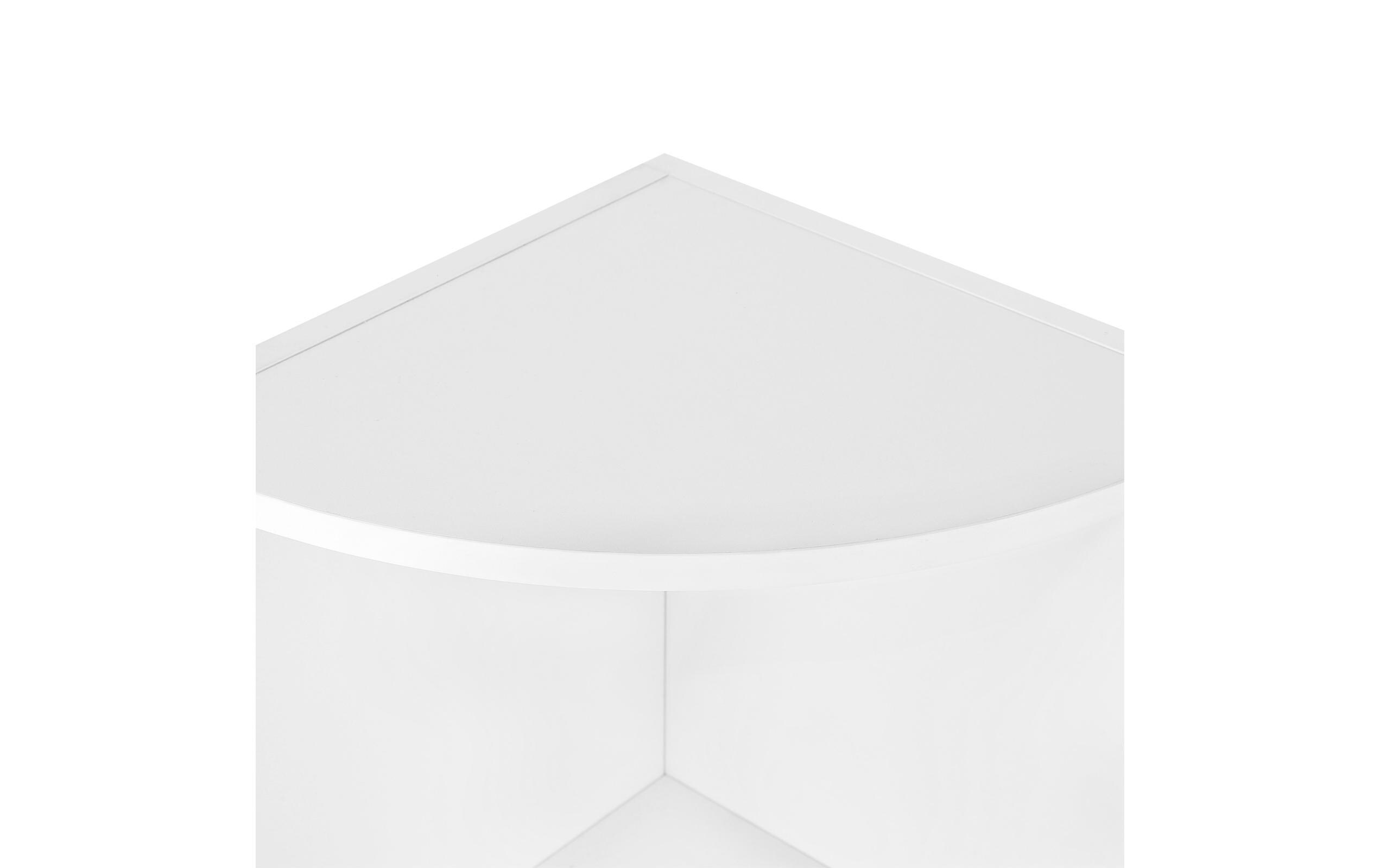 Regal 30 cm x 129.5 cm, WeissStandregal