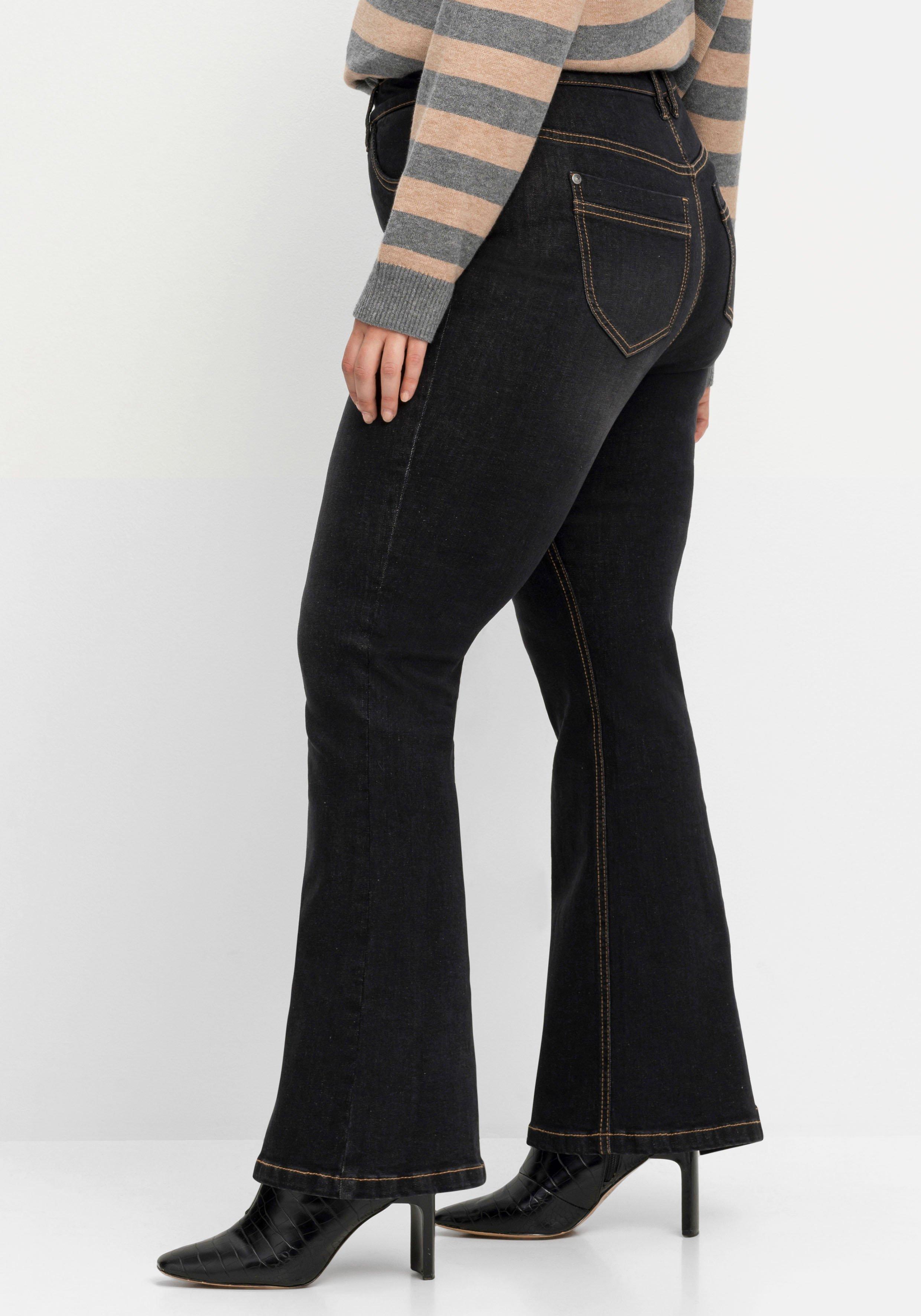 Bootcut-Jeans mit 3D-Catfaces