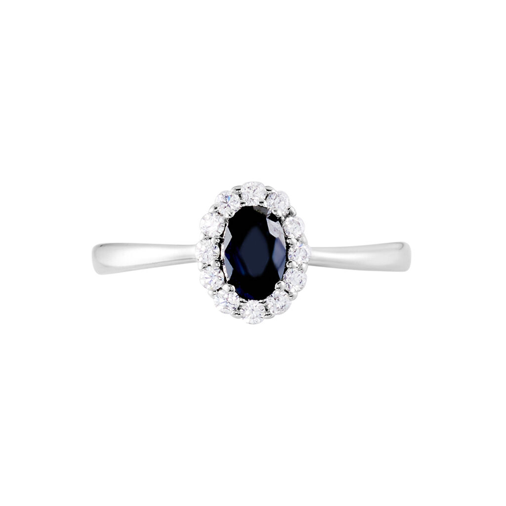 Bague Solitaire Eulalio Argent Blanc Oxyde De Zirconium