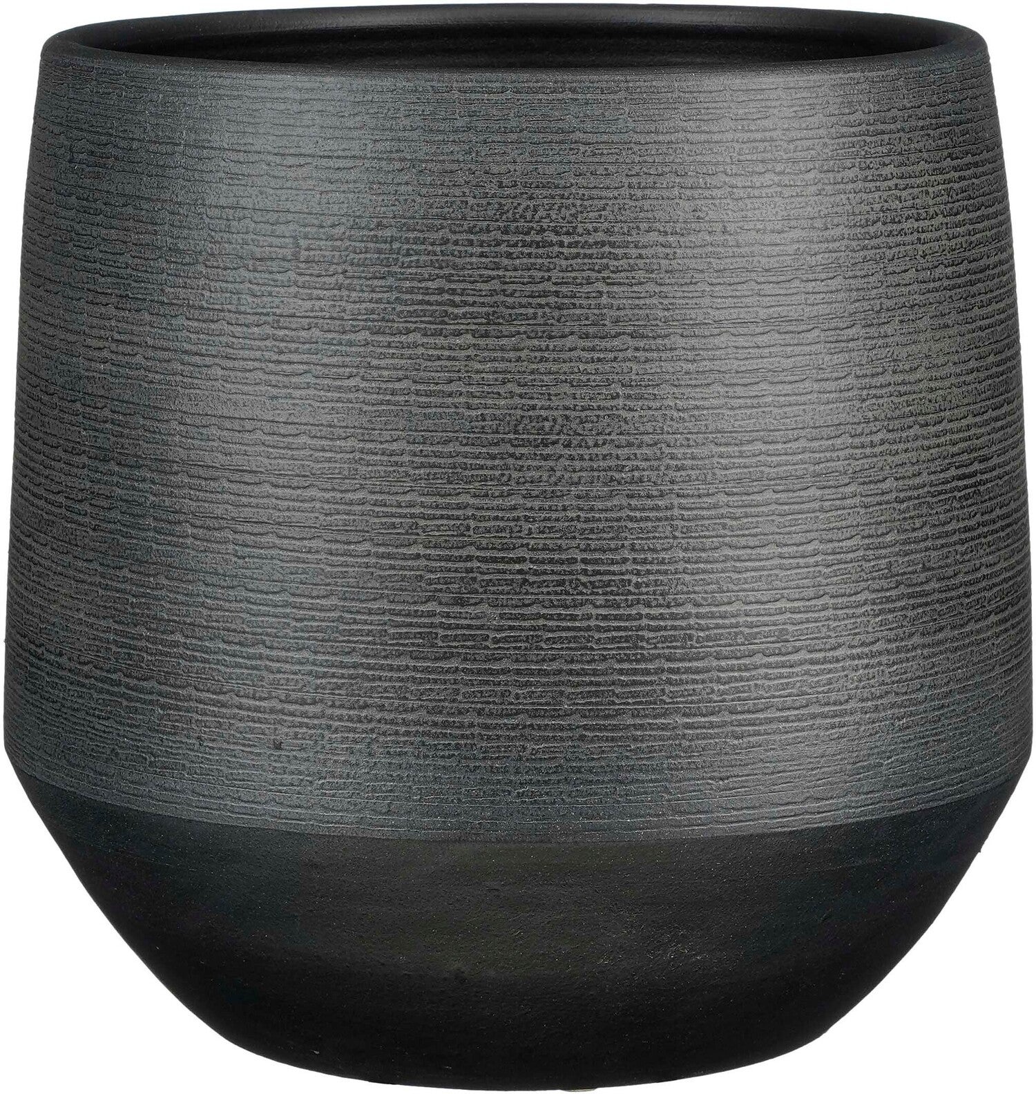 Mica Decorations bloempot Evora zwart D 37 H 34 cm