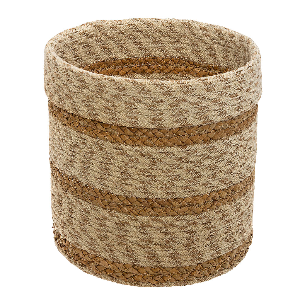 Panier de rangement jute beige 23x22.5cm